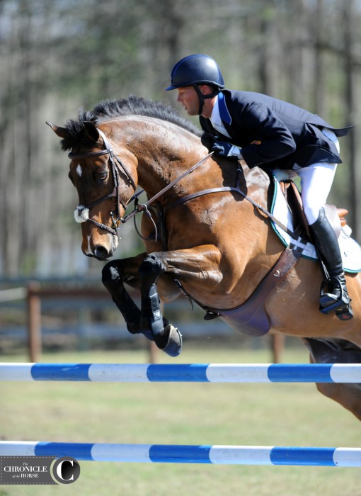 Loughan Glen and Clark Montgomery had one rail down in show jumping. Photo by Lindsay Berreth.