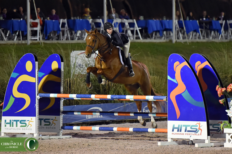 Adelaide Toensing stayed consistent over two rounds to top the HITS Equitation Championship. Photo by Mollie Bailey.