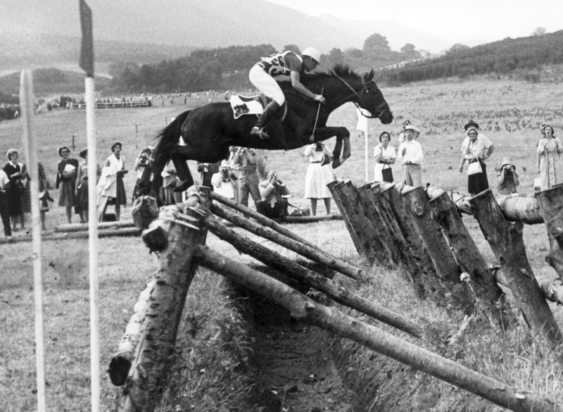 Olympic Games, Rome 1960, Michael Plumb (USA) riding Markham