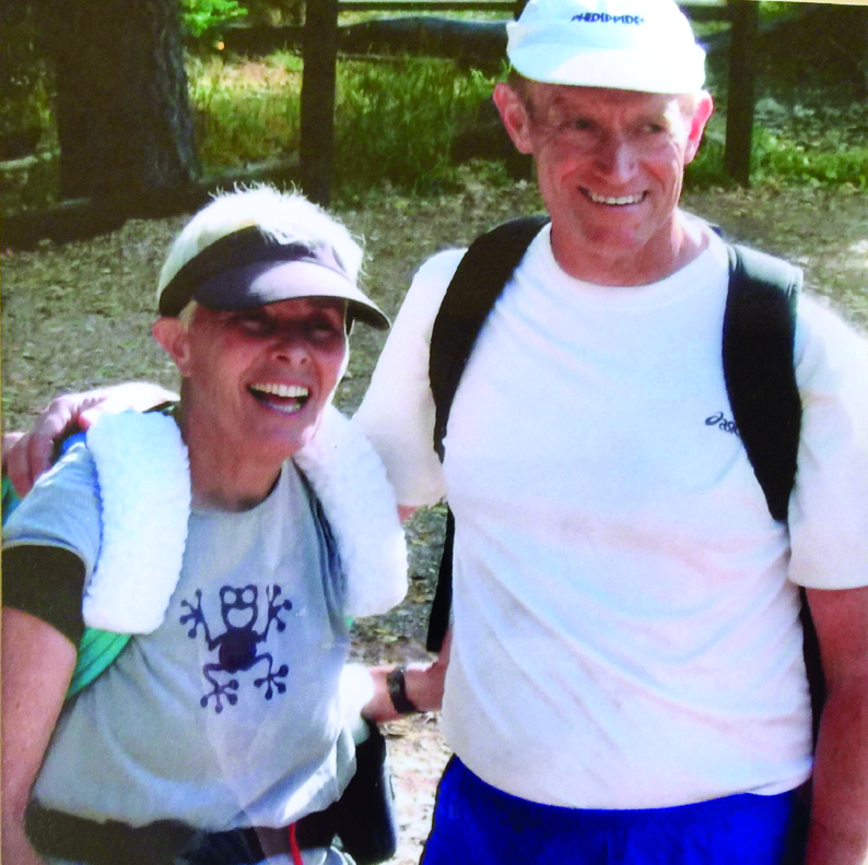 ***KK and Craig Chambers after run across Grand Canyon South to North,  Rim, 13 miles credit K Kusner
