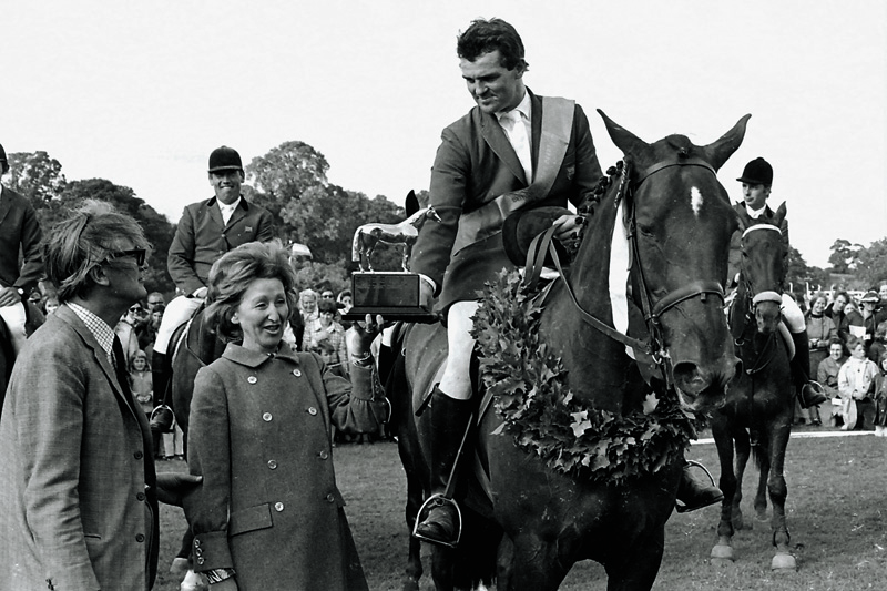 Harvey Smith and Mattie Brown won the Al Shira’aa Derby at Hickstead in 1970 and 1971. Photos courtesy of Hickstead.