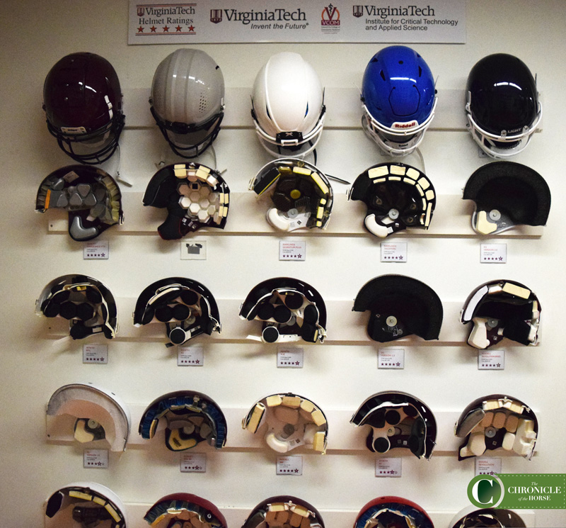 Virginia tech sale football helmet testing