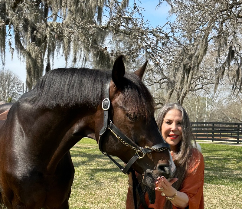 Sanceo has joined owner Alice Womble on her 1,000 acre ranch in Texas. Courtesy photo from Sabine Schut-Kery